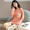 M-5XL Winter Pajamas Women's Korean Version Long-sleeved Homewear Suit Loose Large Size Two-piece Suit Can Be Worn Outside