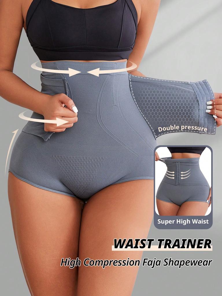 Women Seamless High Waist Waist Cincher Panty Briefs Strong Compression Faja Shaperwear Tummy Control Body Shaper Belly Shaping Butt Lifting Underwear