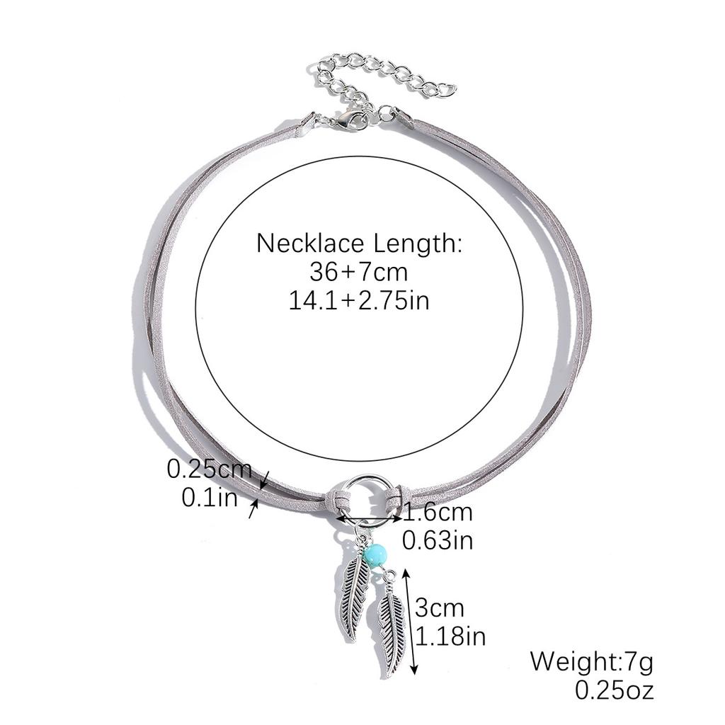 Ожерелье для женщин в стиле бохо, этническое, листья, геометрические, круглые, женское, колье, шея, красивое, элегантное, для нее