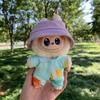 Cute Fishing Hat for 17cm Labubu Plush Dolls Clothes Chill Play Mini Charm Kawaii Vinyl Face Doll Accessories Kpop Doll Hat