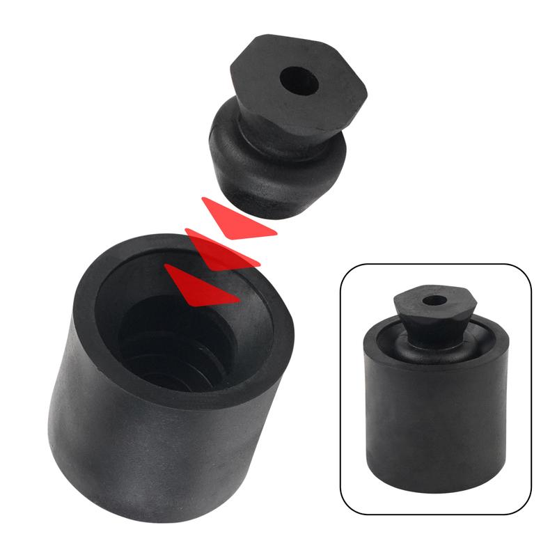 2 Pack/ 4 Pack Trailer Door Holder Kit, Low Profile Rubber Black Trailer Door Holder Bumper Fits For Most RV Trailer
