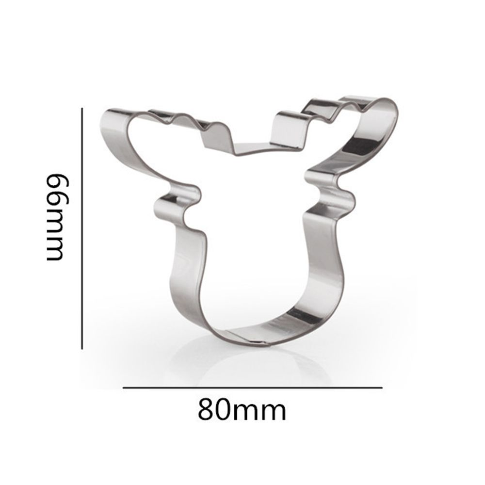 Novelty Kitchen Tool Bakeware Cookie Cutter Biscuit Mold Christmas Reindeer Deer Head Mould