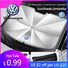 2026 Горячий Для Автомобиля Volkswagen VW Козырек-Зонт на Лобовое Стекло Защита от УФ Лучей Для VW GTI Polo Golf Passat Tiguan Arteo