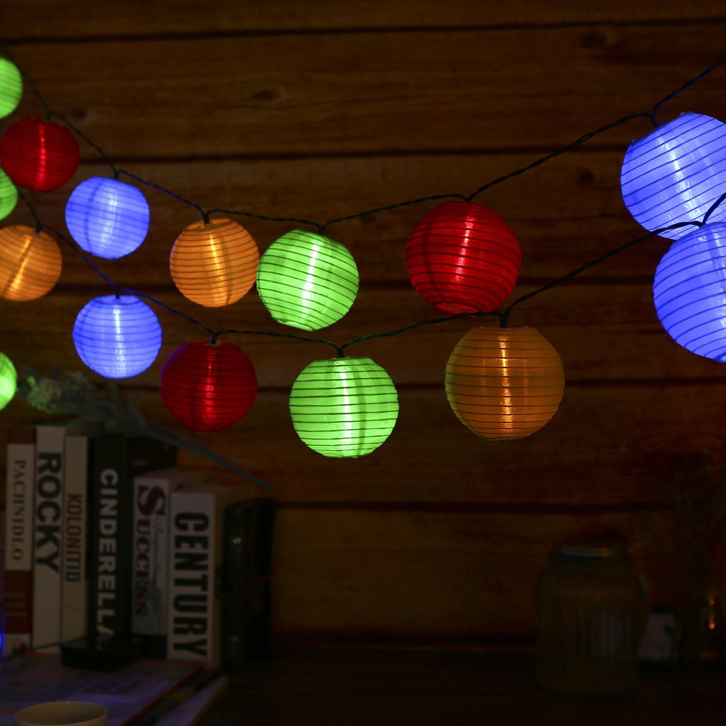 5Meters/16.4Ft 20 LEDs Solar Powered Energy Fairy String Lantern Light Lawn Lamp with Constant