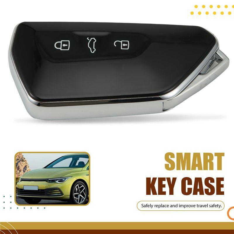 AA92-KDZA25 Remote Control Key Casing For VW Golf 8 Car 3 Buttons Smart Key Card Case Shell Replacement