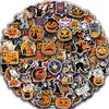 100 Halloween Pumpkin Decoration Graffiti Stickers Mobile Case Skateboard Suitcase Waterproof Stickers