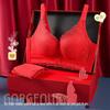 Комплект: бюстгальтер push-up без косточек и трусики Langsha Red