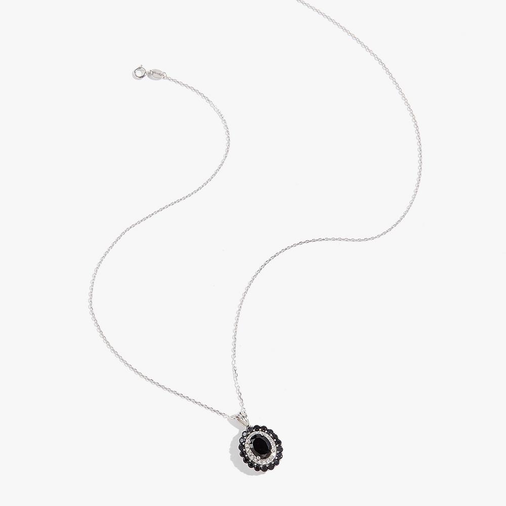 Elegantly Designed Natural Black Spinel Ring Earrings Necklace Set S925 Silver Luxury Women Anniversary & Birthday Gift