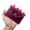Mendy Card Holder Mini Coin Purse for Women and Men Designer Vintage Genuine Leather Snap Closure Small Pouch for Daily Use
