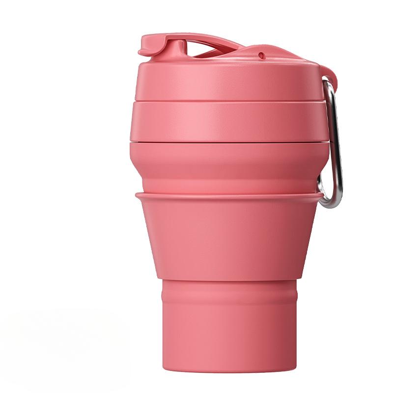 Складная силиконовая чашка, портативная соломенная чашка, устойчивая к падению детская чашка, подарочная чашка, пищевая кофейная чашка
