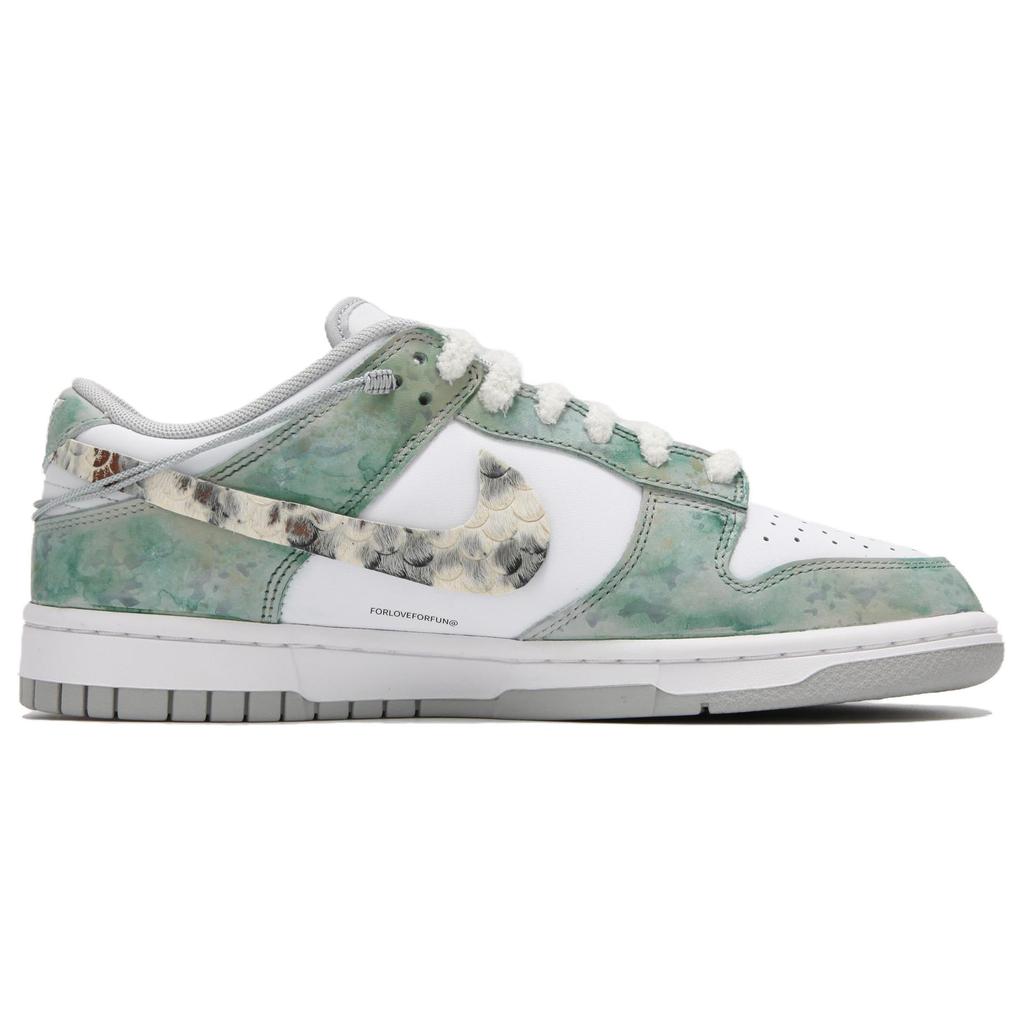 Nike Dunk Slip Resistant Abrasion Resistant Low top Skateboard Shoes Unisex Green HF0730-160(Team24-)