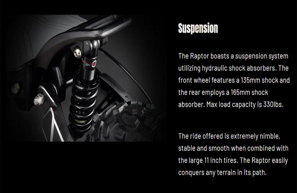 YUME Raptor Electric Scooter, 3000W*2 Motor, 60V 27Ah Battery, 11-inch Road Tires, 80km/h Max Speed