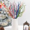 3/5Pcs Christmas Decorations Colored Branch Artificial Bouquet Xmas Tree Ornament Home Decor New Year Navidad 2025 Accessories