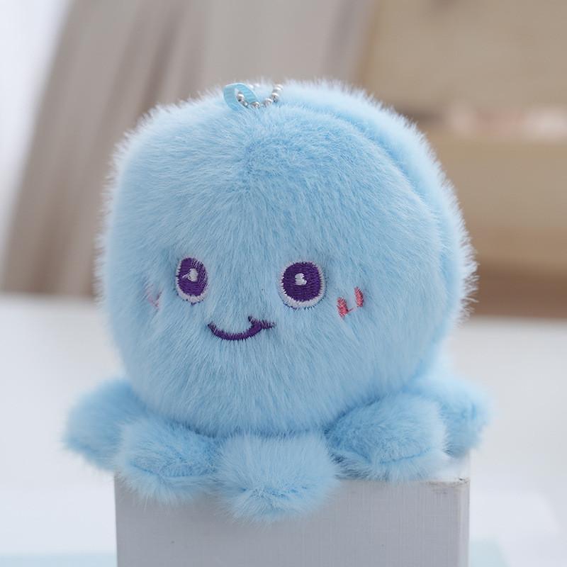 Очаровательный милый плюшевый брелок в виде медузы, мягкая игрушка для сумок