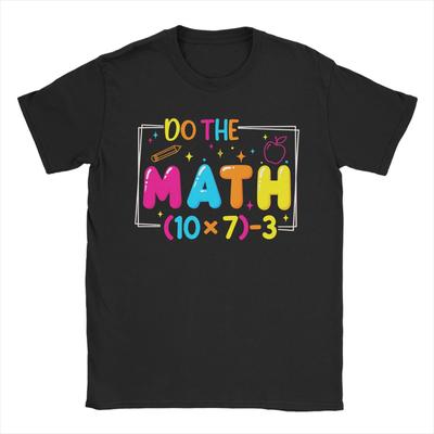 Потрясающие футболки с надписью Do The Math 67 для мужчин, с круглым вырезом, хлопковые, с коротким рукавом, с графическим принтом