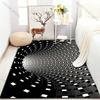 Стереоскопический 3D Иллюзионный Ковер с Рисунком для Спальни Гостиной Прикроватный Диван Напольный Коврик Современный Домашний Декор Зональный Ковер Роскошный Подарок