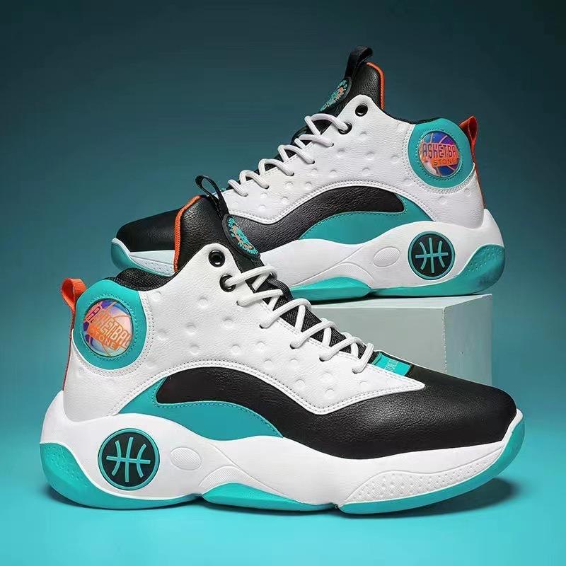 Youth Basketball Shoes New Non-slip and Wear-resistant Outdoor Sports Upper Thick-soled Guochao Shoes Men