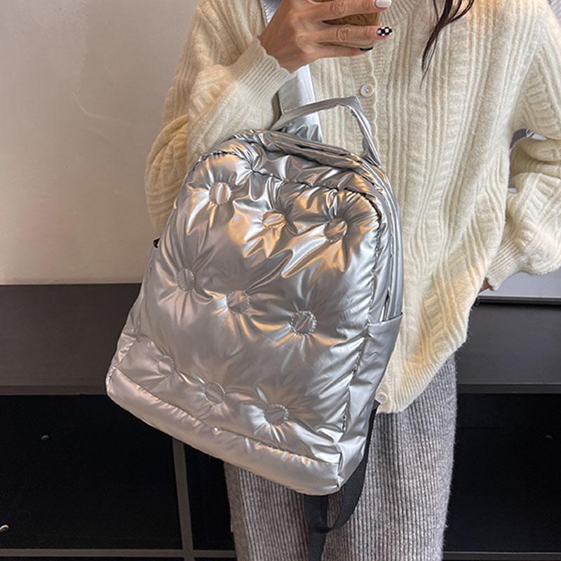 Women's Backpack Fashion Space Cotton Backpacks for Teenager Student Down Schoolbag Water Proof Women Shoulder Bag Trave Knapsack