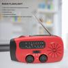 Multifunctional FM/AM/WB Emergency Hand Crank Radio Portable Weather Radio Power Bank Solar Charging with LED Flashlight Radio