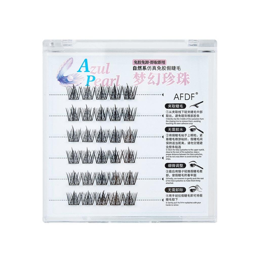 Clusters Self-adhesive False Eyelashes Soft Segmented Eyelashes Bundles  Travel