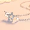 Five-pointed Star Necklace for Women, Japanese and Korean Simple Personality Star Pendant Collarbone Chain