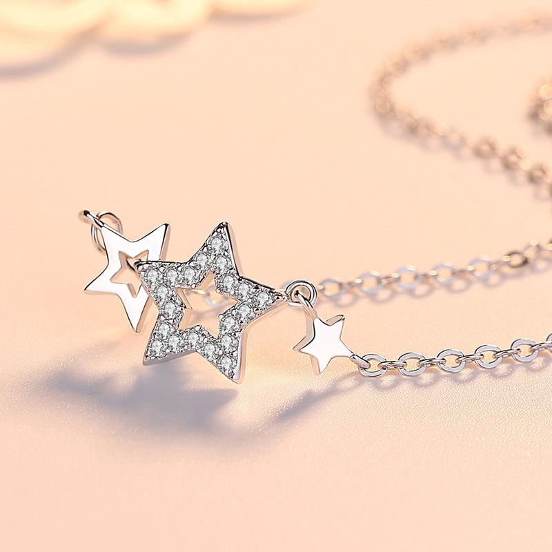 Five-pointed Star Necklace for Women, Japanese and Korean Simple Personality Star Pendant Collarbone Chain
