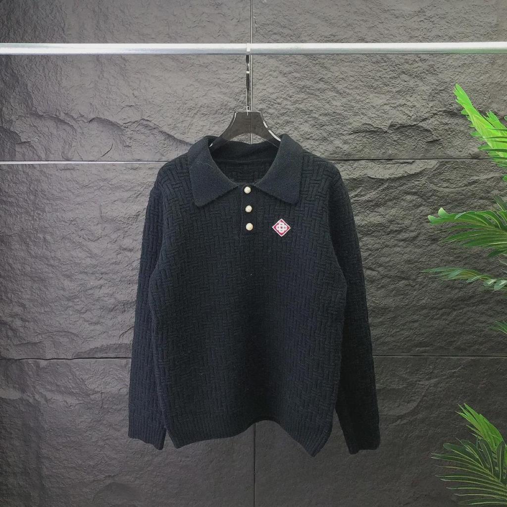Ca Casa Polo Collar Унисекс свитер для ранней весны