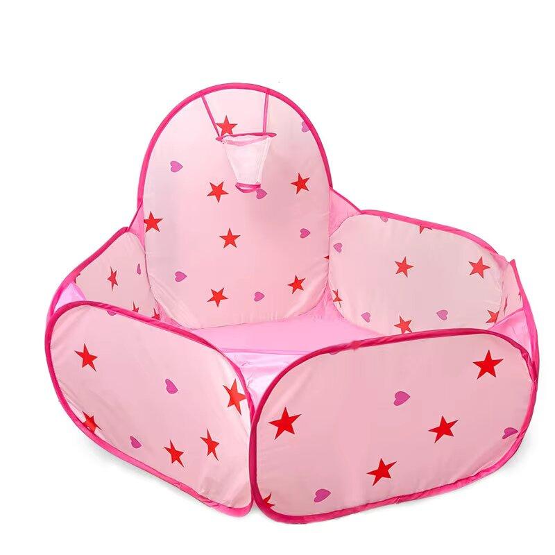 Игровая палатка мультяшная игровой домик ямы с шариками с корзиной спорт портативная складная уличная развивающая игрушка для детей