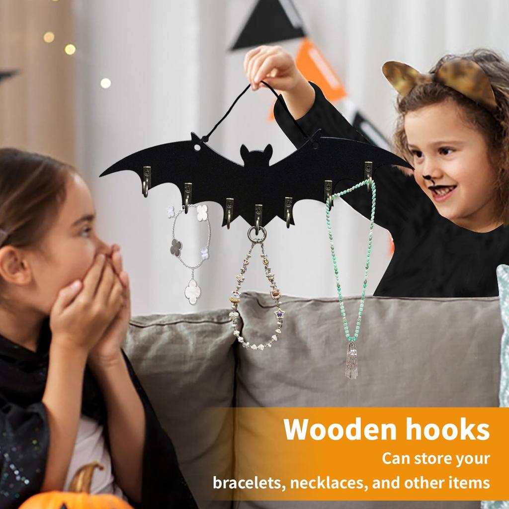 Wooden Hooks Decorative Hanging Decoration Holiday Scene Arrangement Gothic Style Home Ambience Arrangement