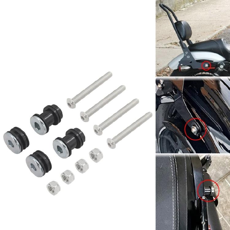 Быстросъемный стыковочный комплект Съемный комплект спинки Sissy Bar Комплект надежного крепления Легко устанавливаемый Багажник Стыковочный комплект для XL883