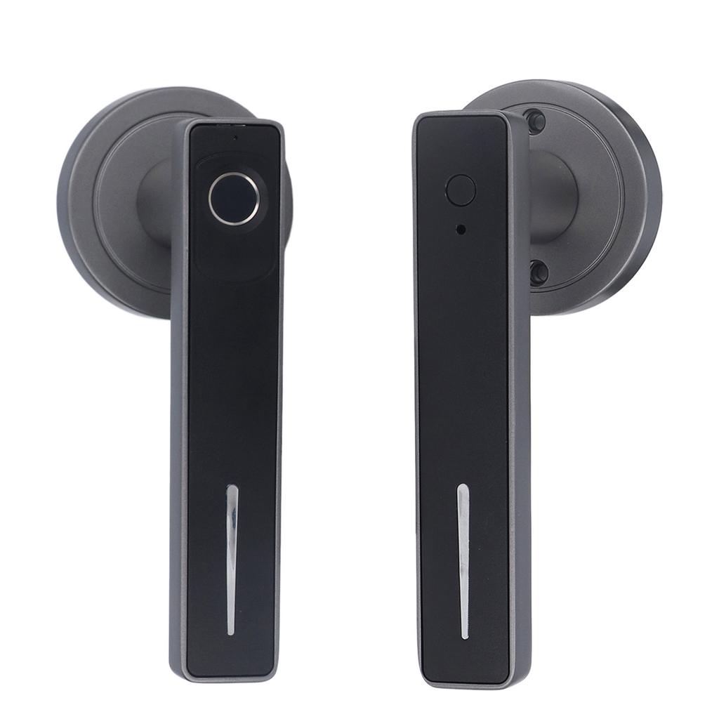 Smart Door Handle Fingerprint with 2 Key Fast Recognition Static Free Electronic Door Lock for Home