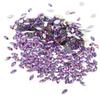 Flatback Acrylic Beads Horse Eye Acrylic Clear Rhinestones 7*15mm(Purple)