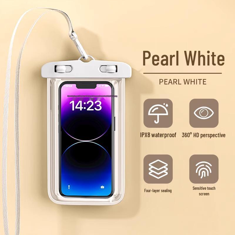 Водонепроницаемый чехол для телефона с сенсорным экраном и шейным ремешком для плавания, рафтинга и дождя - Делайте фотографии под водой