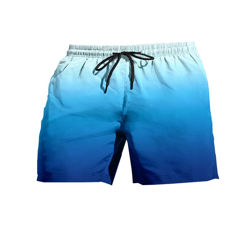 Черный шнурок, цвет быстросохнущий, градиентный, легкий и подходит для мужских свободных пляжных шорт летом