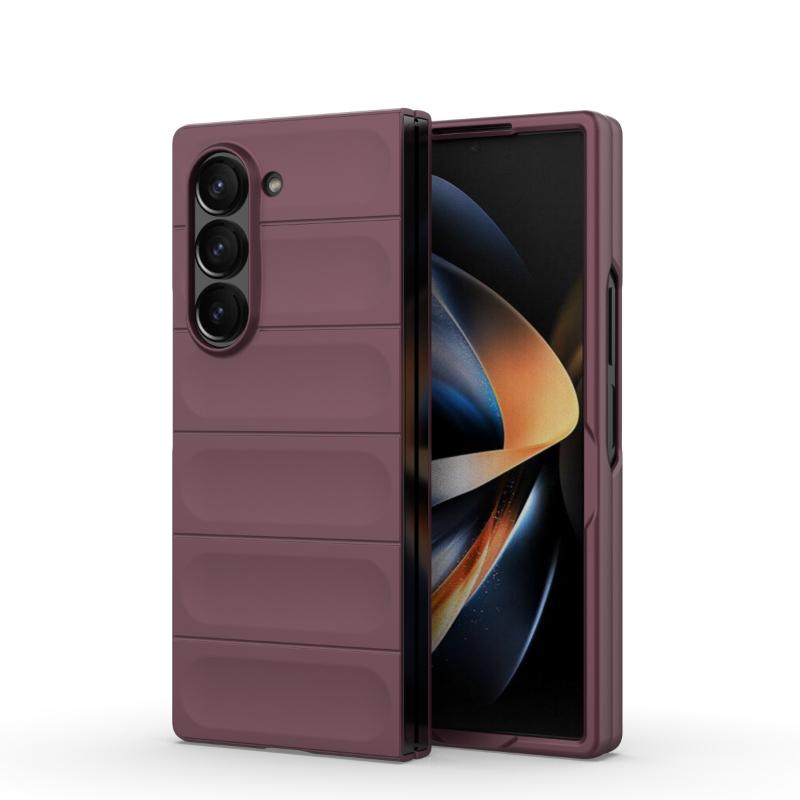Чехол для Samsung Galaxy Z Fold6 Fold 6, задняя крышка, чехол для телефона, мягкий жидкий силикон, противоударный противоударный защитный чехол, чехлы