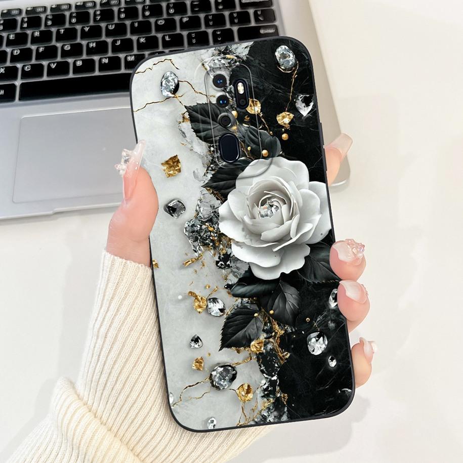Чехол для OPPO A9 2020 Чехол A5 2020 Coque CPH1937 CPH1959 Capa Модный Цветочный Рисунок Ударопрочный Бампер Для OPPO A11 A11X Fundas