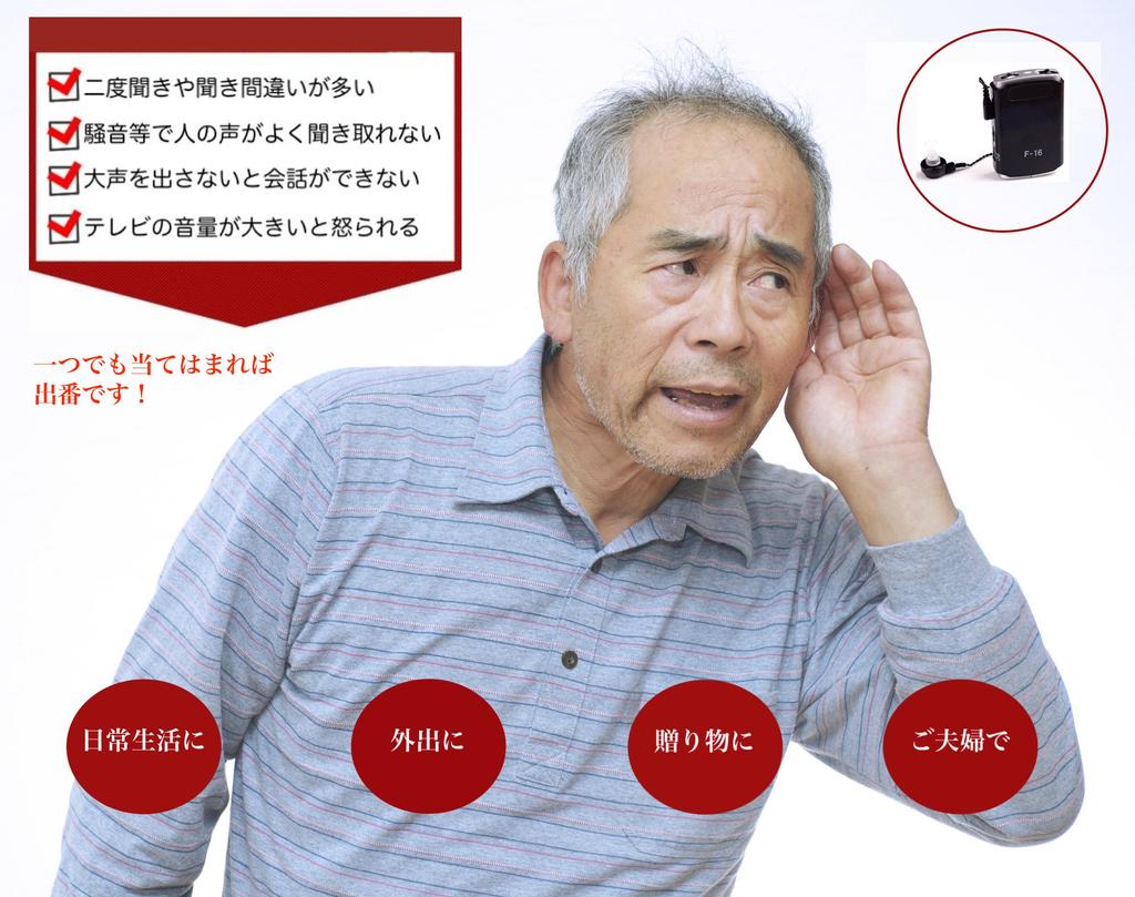 Карманный слуховой аппарат, работающий от батареек ААА, с 8 уровнями громкости (легкий, 26 г, в комплекте чехол для хранения и инструкция)