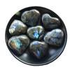 Crystal Labradorite  Stone  Quartz Gemstone Worry Stone Heart Shape