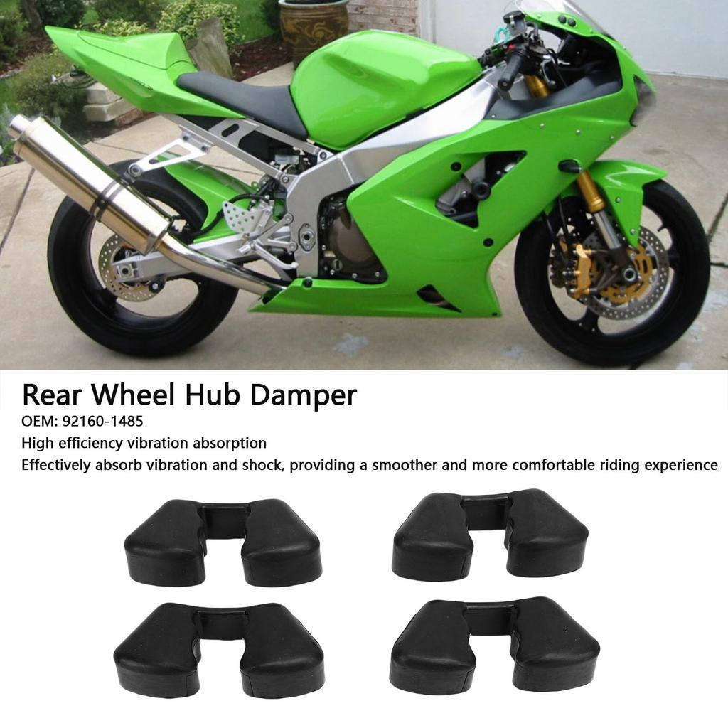 EBTOOLS 4PCS Rear Wheel Hub Damper Rear Hub Rubber Damper Shock Damper Set Fits ZX600 ZX636 ZX6RR ZX6R ZX7RR ZX7R ZX9R Z1000 ZZR600