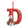 2D 26 Letter  Christmas Ornaments Acrylic Flat Christmas Tree Home Decorations Ornaments