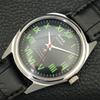 VINTAGE HMT JAWAN HAND-WINDING INDIAN MENS BLACK COLOR DIAL WATCH A700106-5 R201-a700106