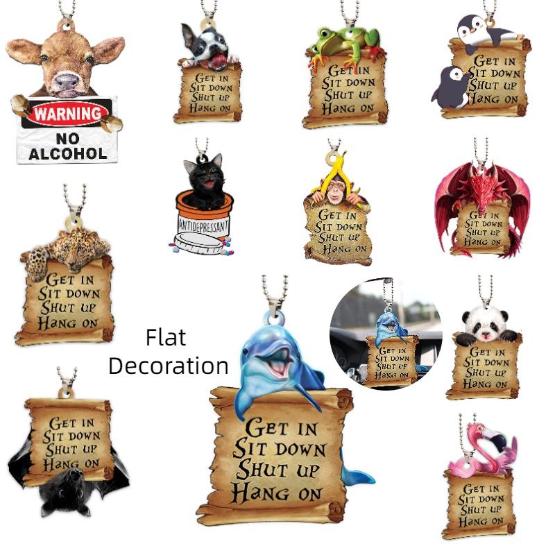 Аксессуар для зеркала заднего вида автомобиля Дельфин Украшение Новогодняя елка Подвесное украшение Домашний декор Подарок Акриловый материал