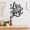 Exquisite 'Life Is Good' Metal Sign. 3D Iron Word. Vintage Art Decor. Rustic Farmhouse for Living Room. Indoor or Outdoor Charm.
