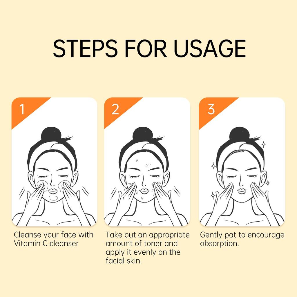 JellyPrim Тоник с витамином С, гиалуроновая кислота, отбеливание, увлажняющий уход за кожей лица