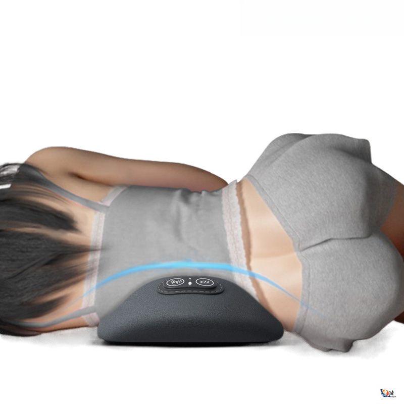 Heated Lumbar Support Pillow with Massage Function