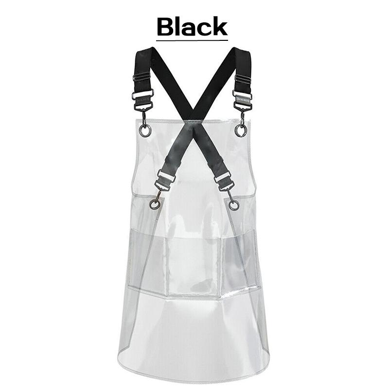 Прозрачный фартук для парикмахера, парикмахера, шеф-повара, водонепроницаемый маслостойкий фартук