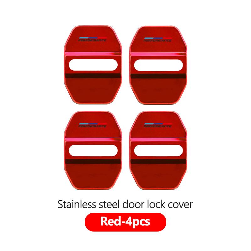 QWSL3 Stainless Car Door Lock Buckle Trim Cover Protector Rust Accessories For BMW M 1 3 4 5 6 7 Series X1 X3 X4 X5 G20 G38 F48 E36
