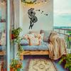 1 PC Black Iron Wall Art Elegant Flying Dandelion Modern Home Decor for Bedroom, Living Room, or Bathroom. Waterproof, Rustproof & Durable Wall Decor