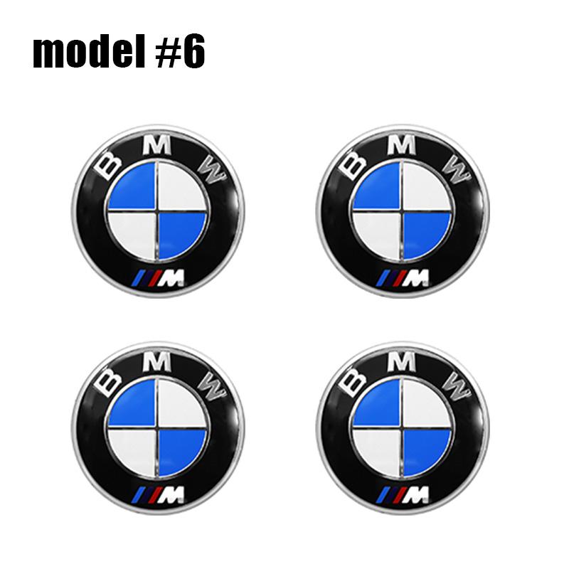 4Pc 56mm+60mm Car Logo Wheel Center Cap Emblem For BMW M Performance E46 E90 E60 F10 E39 F30 E36 F20 E87 E90 E70 Hub Cover Badge