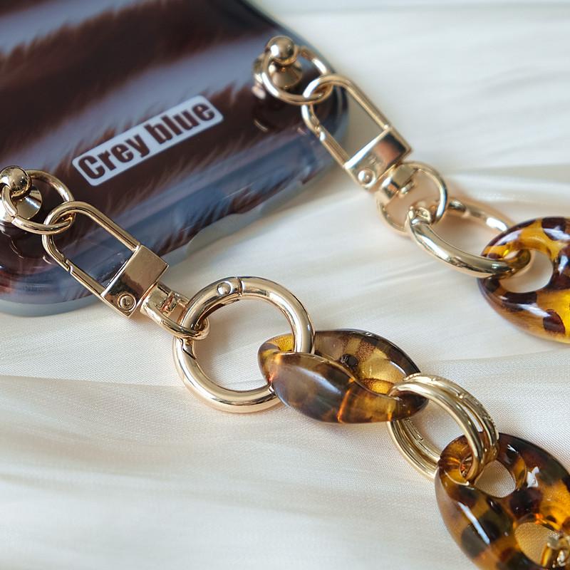 Новая цепочка для телефона, милый аксессуар, съемные детали, бежевый, синий, резиновый шейный ремешок через плечо, цепочка для телефона, акриловый ремешок на плечо, подвесная цепочка